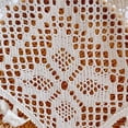 thumbnail image 3 of Cotton and linen crochet kitchen half curtain window curtain hollow coffee curtain door cabinet curtain, 3 of 5