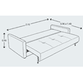 thumbnail image 3 of Sofá Cama Basel matrimonial Spring Air, con almacenamiento color Beige, 3 of 4