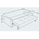 thumbnail image 3 of Sofá Cama Basel matrimonial Spring Air, con almacenamiento color Beige, 3 of 4