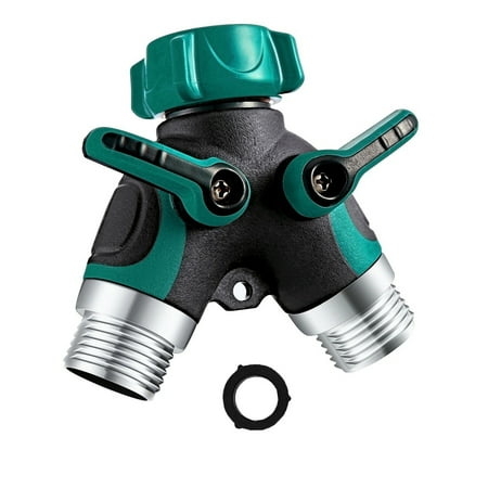hose splitter garden way grip easy fitting connector comfortable metal body walmart threaded bolted gohope handles smooth valve