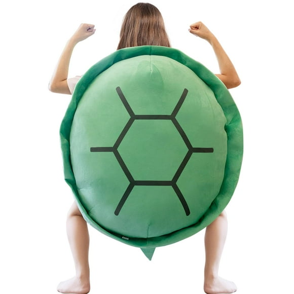 Cojín portátil con forma de concha de tortuga, 100 cm, para adultos