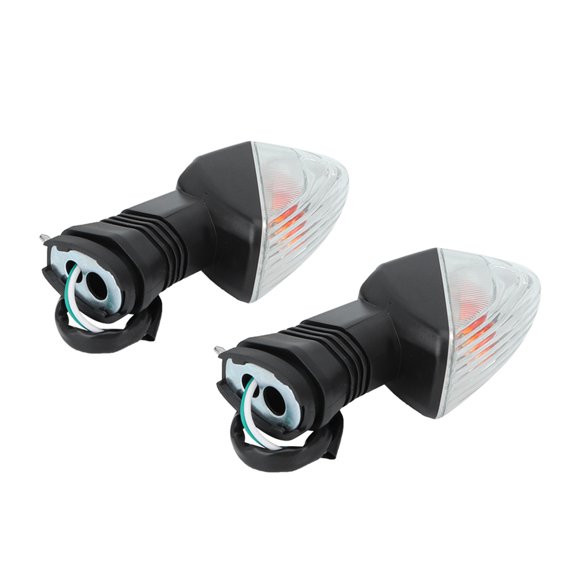 Lámpara de luz de se?al de giro 2PCS apta para accesorios de modificación de motocicleta ZX-6R KLE KLR Z750S(Negro + blanco) EOTVIA No