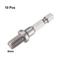 thumbnail image 2 of 10 Pcs Adaptador de Chuck de Taladro Eléctrico de Rosca M8 de 8 mm 1/4" Hex Shank Herramienta Eléctrica, 2 of 2
