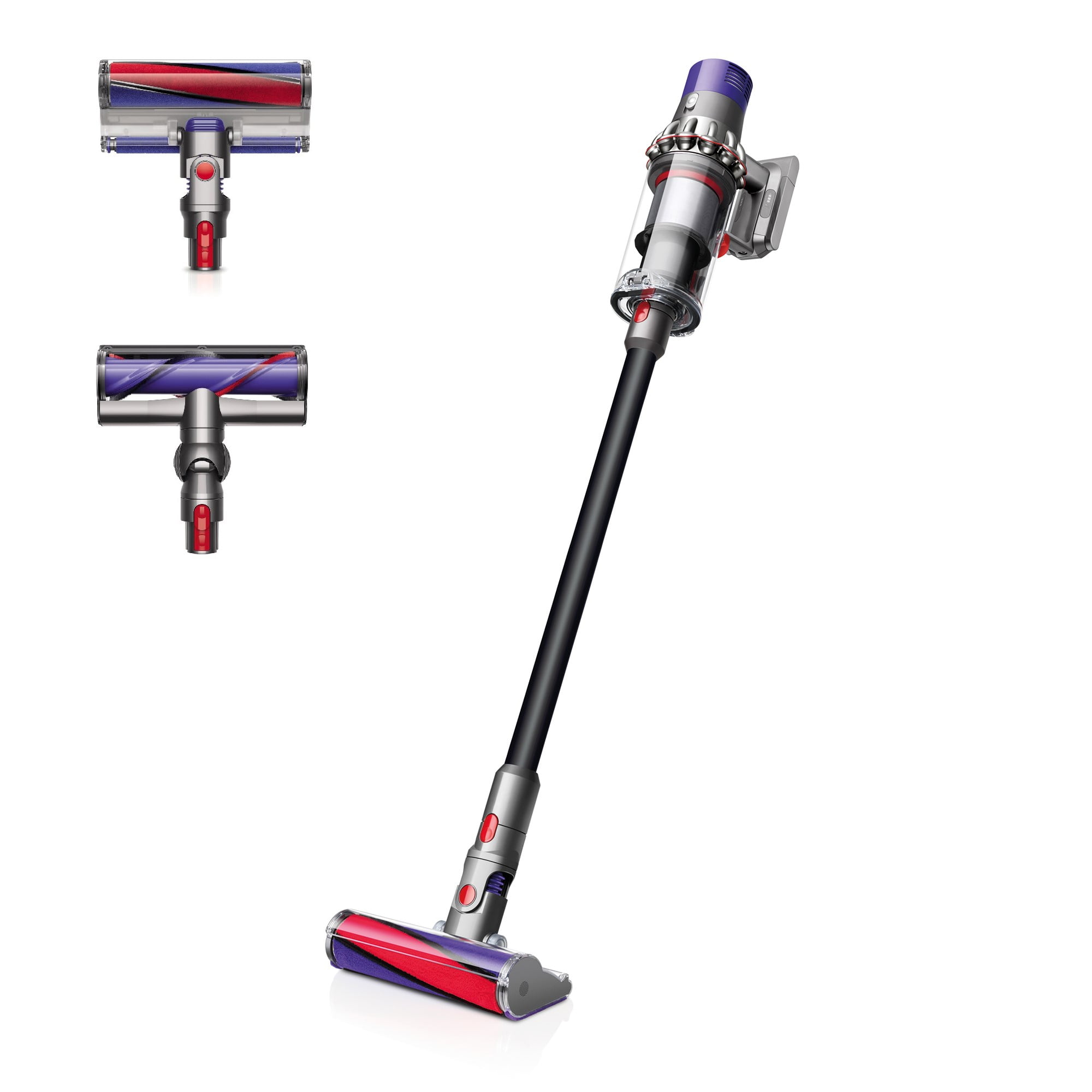 Dyson V8 Fluffy Cordless Stick Vacuum Red Bagless HEPA Filter 