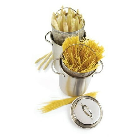 - Demeyere Resto 4.8-qt Stainless Steel Asparagus/Pasta Cooker Set