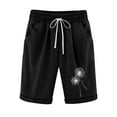 thumbnail image 4 of Pantalones Cortos Casuales Impresos de la Cintura Elástica con Bolsillos, Pantalones Casuales para Todo el Uso Diario de la Temporada, 4 of 5