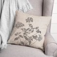 thumbnail image 3 of Creative Products Neutral Distressed Florals 18 x 18 Spun Poly Pillow, 3 of 3