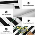 thumbnail image 6 of Summer Lemon Outdoor Rug for Patio/Deck/Porch, Non-Slip Large Area Rug 5 x 8 Ft, Black White Striped Potted Plant Indoor Outdoor Rugs Washable Area Rugs, Reversible Camping Rug Carpet Runner, 6 of 8