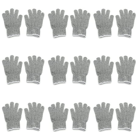 

HTTMT- S Size 9Pair (18 Gloves) Cut-ResistantGloves Level 5 Protection Food Grade In/Outdoor High Performance