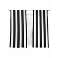 thumbnail image 7 of Black Striped Sheer Curtains 72 Inch Length 2 Panels Set, Modern Farmhouse Black and White Stripes Voile Window Treatment Rod Pocket Curtains Sheers Drapes for Bedroom/Living Room/Kitchen 52"x72"x2, 7 of 7