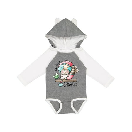 

Inktastic Take Heart Bird Gift Baby Boy Long Sleeve Bodysuit