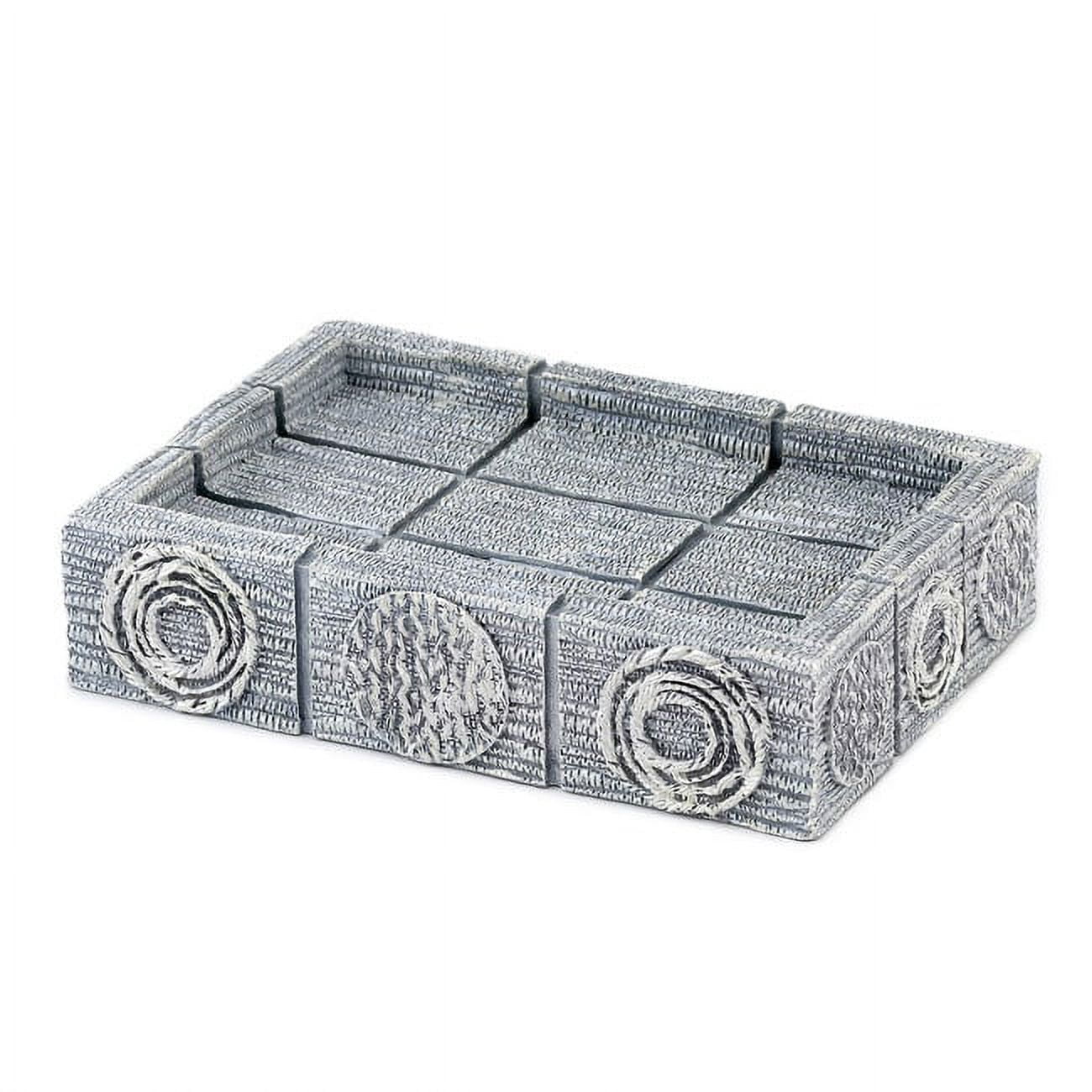 Avanti Linens Avanti Galaxy Silver Resin Soap Dish