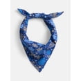 thumbnail image 2 of Holiday Time Woven Snowy Night Bandana, Once Size, Navy, Cotton, 2 of 4
