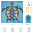 thumbnail image 2 of Manta de playa WIWIGO impermeable a prueba de arena 200x211 cm, 2 of 6