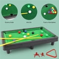 thumbnail image 4 of stanreset Mini Flocking Desktop Simulation Billiards Novelty Billiards Table Sets Children's Play Sports Balls Sports Toys, 4 of 6
