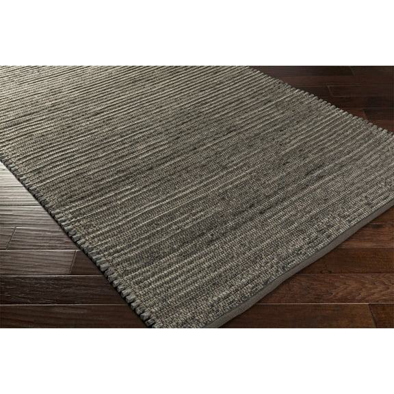 Hauteloom Maidsville Wool Living Room, Bedroom Area Rug - Natural Fibers - Gray, Light Brown - 5' x 7'6"