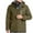 Olive Green, variant on Herrnalise Men's Three Charging Intelligent Heating Cotton Padded Jacket Hooded Pocket Zipper Solid Fashion Leisure Travel Heating Charge Jacket Blue