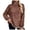Brown, variant on Sweater for Women, Plus Size Sweaters for Women, Striped High Neck Pullover, Loose Fit for Comfort and Style