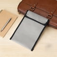 thumbnail image 6 of Yooshoverk Fireproof Waterproof Document Bag File Organizer For Important Documents, Cash, Passports Silver 11.02*7.08In, 6 of 6