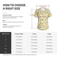 thumbnail image 4 of Yiaed Flowers and Butterflies Print Women's T Shirt V-Neck Short Sleeve Shirt Casual Breathable Tee Summer Tops-X-Large, 4 of 5