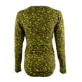 thumbnail image 2 of Women's Long Sleeve Shirred Crackle Print Top, 2 of 4