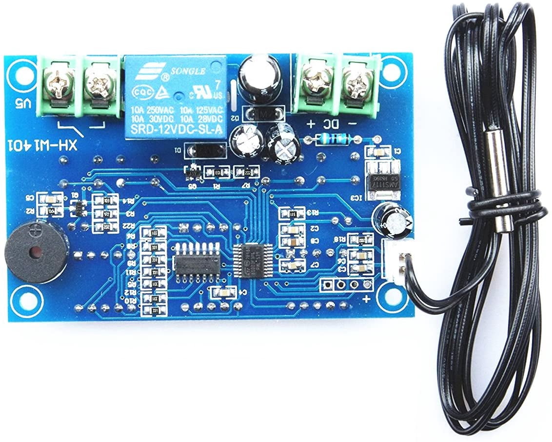 Digital Thermostat Controller -9°C To 99°C With Waterproof Probe & 10A Relay For Heating/Cooling