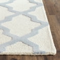thumbnail image 4 of SAFAVIEH Cambridge Liam Geometric Wool Runner Rug, Ivory/Light Blue, 2'6" x 8', 4 of 7