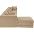 thumbnail image 3 of Meridian Furniture Stellar 152" Beige Chenille Fabric 5Pc. Modular Sectional, 3 of 14