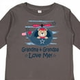 thumbnail image 4 of Inktastic Grandma and Grandpa Love Me Boys Boys or Girls Long Sleeve Toddler T-Shirt, 4 of 5