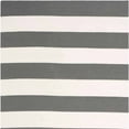 thumbnail image 4 of SAFAVIEH Montauk Saranna Striped Cotton Area Rug, Grey/Ivory, 6' x 9', 4 of 8