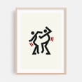 thumbnail image 2 of Dance No.2 - Zürich Zurich Switzerland Illustration Pop Art Modern Art Minimalist Abstract Geometric Silhouette Line Art Unframed Wall Art Print 12 x 16 inches, 2 of 16