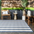 thumbnail image 3 of nuLOOM Alexis Striped Indoor/Outdoor Blue 3' x 5' Coastal Area Rug, 3 of 9