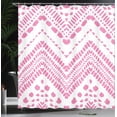 thumbnail image 3 of Ambesonne Chevron Shower Curtain, Aztec Pattern Motif Print, 69"Wx70"L, Pale Pink, 3 of 4