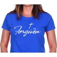 thumbnail image 3 of JH Design Women's Religious T Shirts Faith Over Fear & Forgiven Designs 8 Colors, 3 of 6