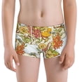 thumbnail image 5 of Yiaed Ducks and Flowers Print Boys' Boxer Briefs Cotton Casual Stretch Comfort Boys Boxers - Kids Boxer Briefs Underwear for Boys (6-18)-Large, 5 of 5
