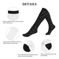 thumbnail image 5 of Lsque Cute Skull Pattern Sport Compression Socks for Men & Women 15-20 mmHg Knee High Nurse Pregnant Running Medical and Travel Athletic, 5 of 6