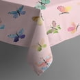thumbnail image 4 of Pink Butterfly Colorful Wing Pattern Rectangle Tablecloth 60"x102",Waterproof Polyester Rectangle Table Cloth, Wipeable Spillproof Polyester Tablecloth for Dining, Camping, Indoor and Outdoor, 4 of 6