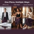 thumbnail image 5 of Half Slips For Women - Underskirt Dress Extender with Lace Trim, Knee Length, 5 of 6