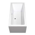 thumbnail image 3 of Melody 60 Inch Freestanding Bathtub in White with Polished Chrome Trim and Floor Mounted Faucet in Brushed Gold, 3 of 5