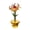 F, variant on Handcraft Glass Flowers Figurines, Hand Blown Mini Potted Flower Ornament Collectible, Gifts for Mother's Day Birthday Christmas