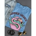 thumbnail image 3 of Summer Wishes Flamingo T-Shirt Women -Smartprints Designs, Female XX-Large, 3 of 4
