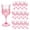 Pink, variant on 7OZ Plastic Wine Glasses, Disposable Goblets Drinking Glasses Crystal Vintage Water Cups Unbreakable Champagne Glasses for Wedding, Parties, (Blue)
