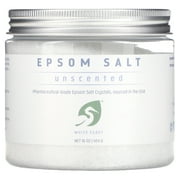 White Egret Personal Care Epsom Salt Unscented 16 oz 454 g