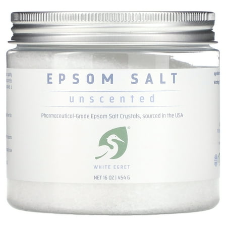 White Egret Personal Care Epsom Salt Unscented 16 oz 454 g White Egret Personal Care Epsom Salt Unscented 16 oz 454 g