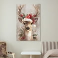 thumbnail image 4 of Christmas Wall Art, Printable Reindeer Still Life Painting, Rustic Christmas Decorative Art, Xmas Picture Print, Vintage Holiday Art Print Poster Canvas Roll, 4 of 8