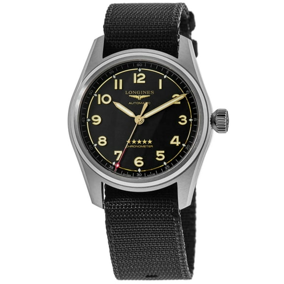 Longines Spirit Automatic Grey Dial Fabric Strap Men's Watch L3.810.1.53.2