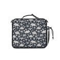 thumbnail image 3 of Dinosaur and Palm Navy Blue Pattern Bento School Insulated Lunch Bag Box with Shoulder Strap and Bottle Holder, 11" X 9.5" X 3.5", 3 of 5