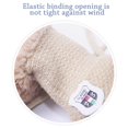 thumbnail image 3 of Baby Boys Girls Plush Children Soft Thick Warm Kids Gloves Knitted Mittens Cute BLACK, 3 of 8