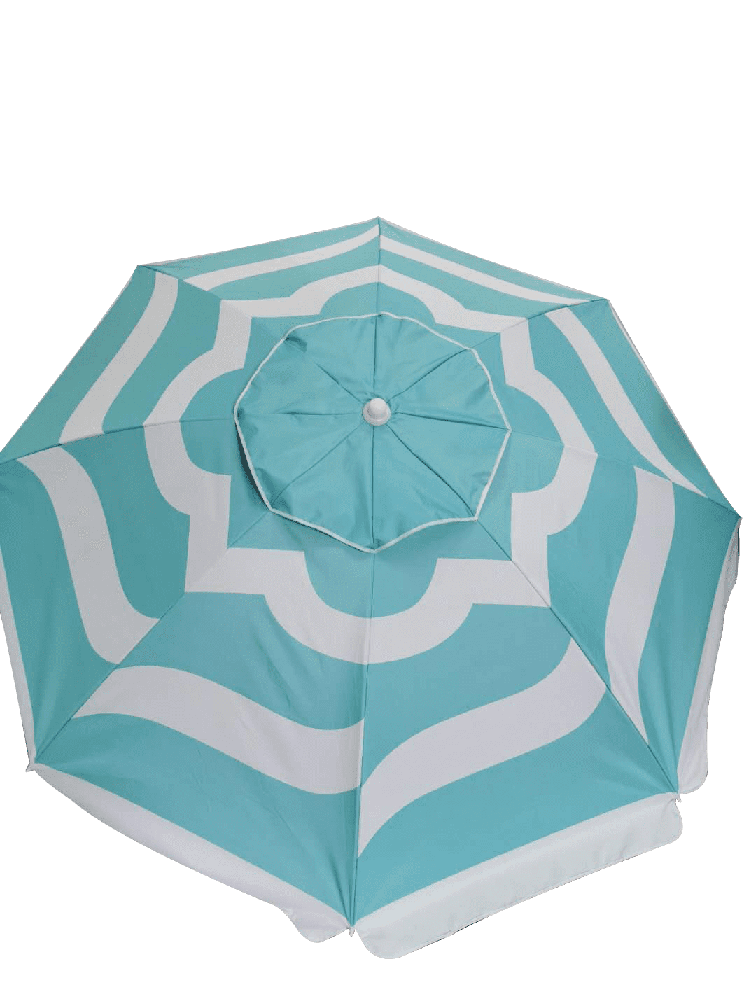 Palm Beach 84 inch Printed Beach Umbrella with Assorted Color Stripes