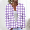 thumbnail image 1 of LOVZFMLL Cardigan for Women's Casual Printed Knitted Cardigan Button Coat, 1 of 5